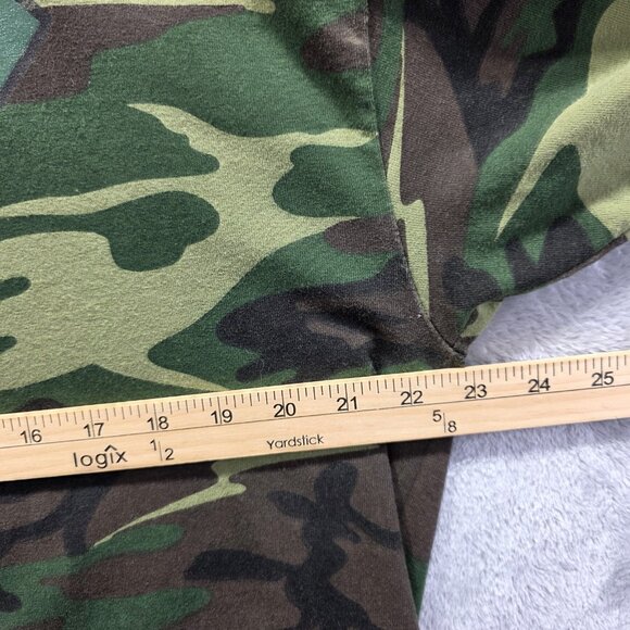 Vintage Superman Shirt Mens Large Camouflage Camo DC Comics Superhero 2001 Tee - Picture 7 of 8